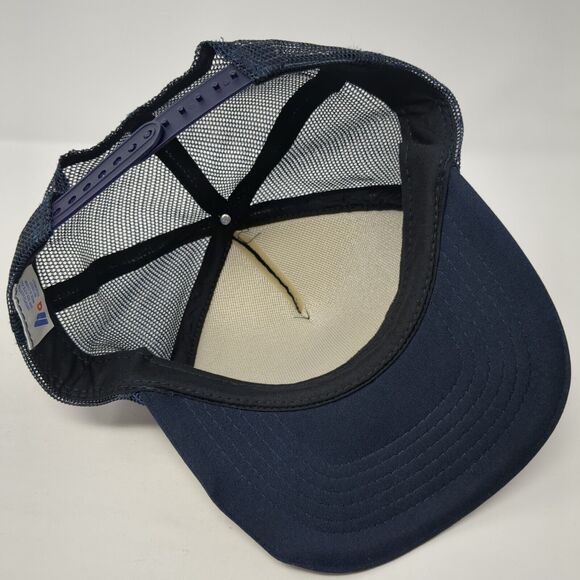 Pivot Cycles Snapback Rope Trucker Hat Blue One Size Mesh Back HG - Picture 6 of 8